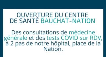 Ouverture du centre de santé Bauchat-Nation Paris Est