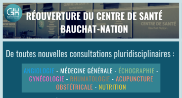 Réouverture centre de santé bauchat nation GH Diaconesses Croix Saint-Simon Paris Est 