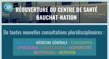 Réouverture centre de santé bauchat nation GH Diaconesses Croix Saint-Simon Paris Est
