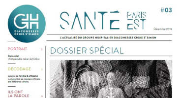 Couverture du journal Santé Paris Est 3 GH Diaconesses Croix Saint-Simon